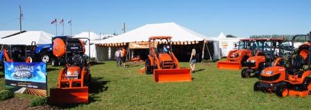 Roberts Farm Equipment displayed their Kubota products.